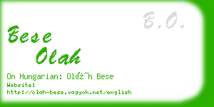 bese olah business card